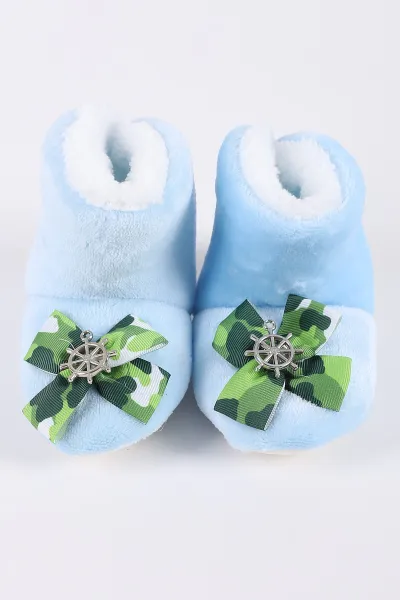 Bebe Mavisi (3-6 Ay)Figürlü Angora  Bebek Panduf 416837