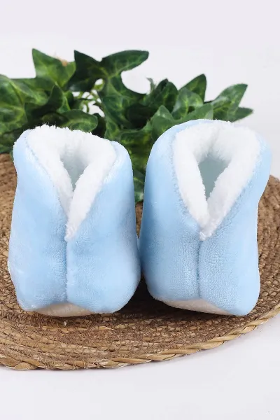 Bebe Mavisi (3-6 Ay)Figürlü Angora  Bebek Panduf 416838