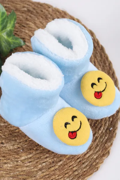 Bebe Mavisi (3-6 Ay)Figürlü Angora  Bebek Panduf 416839