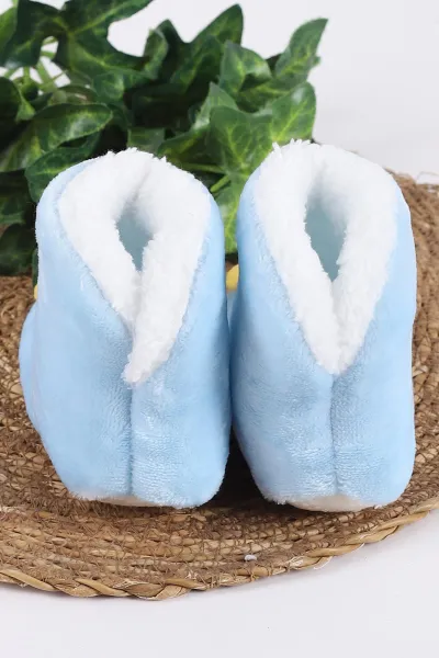 Bebe Mavisi (3-6 Ay)Figürlü Angora  Bebek Panduf 416839