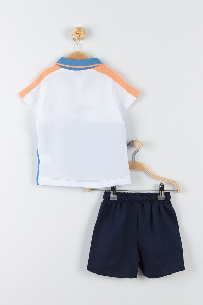 Bebe Mavisi (3-6 Yaş) Baskılı Erkek Çocuk İkili Takım 175228