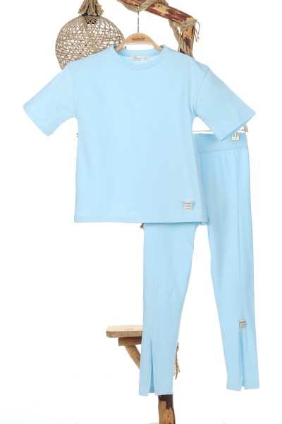 bebe-mavisi-8-15-yas-duz-flower-kokartli-paca-yirtmacli-kiz-cocuk-takim-167632