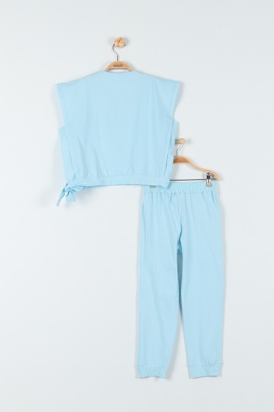 Bebe Mavisi (9-12 Yaş) Fashıon Baskılı Kız Çocuk Takım 180783