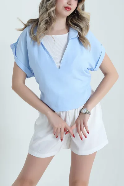 Bebe Mavisi Atletli Aerobin Kadın Bluz 472773