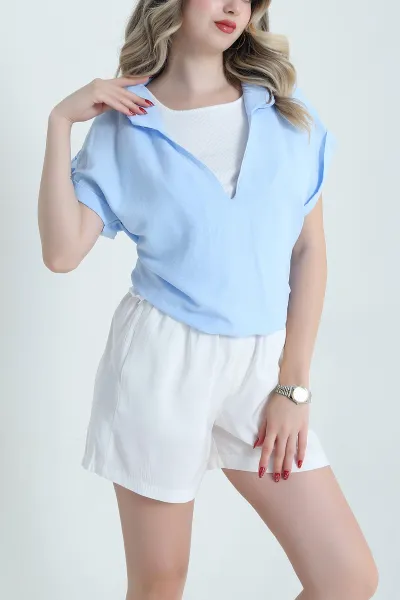 Bebe Mavisi Atletli Aerobin Kadın Bluz 472773