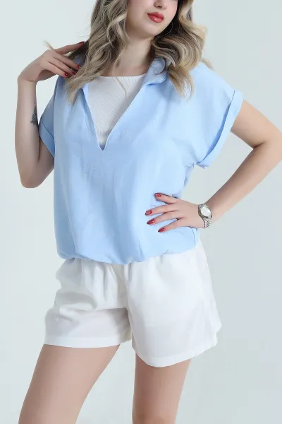 Bebe Mavisi Atletli Aerobin Kadın Bluz 472773