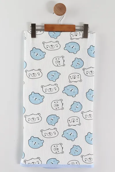 bebe-mavisi-ayicik-desenli-tek-kat-raporlu-bebek-battaniye-464725
