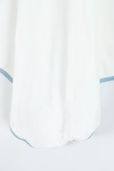 Bebe Mavisi Beyaz (En:78 cm Boy:87 cm) Koala Nakışlı Bebek Havlu Takım 375876