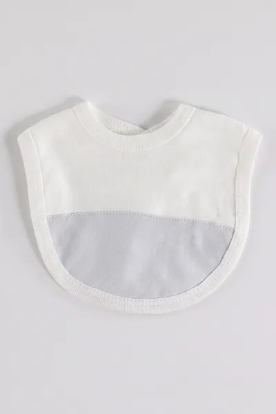 Bebe Mavisi Beyaz(0-3 Ay)Cep Filetolu Mendil Detaylı  Tulum, Battaniye ve 7'li Hastane Çıkış Seti 476842