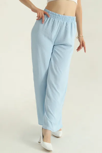 Bebe Mavisi Bol Paça Kadın Aerobin Pantolon 375695