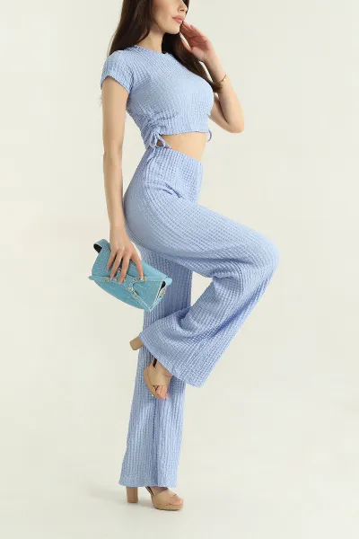 Bebe Mavisi Bubble Yanları İpli Kadın ikili Takım 369126