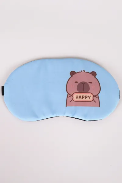 Bebe Mavisi Capybara Baskılı Göz&Uyku Bandı 479204