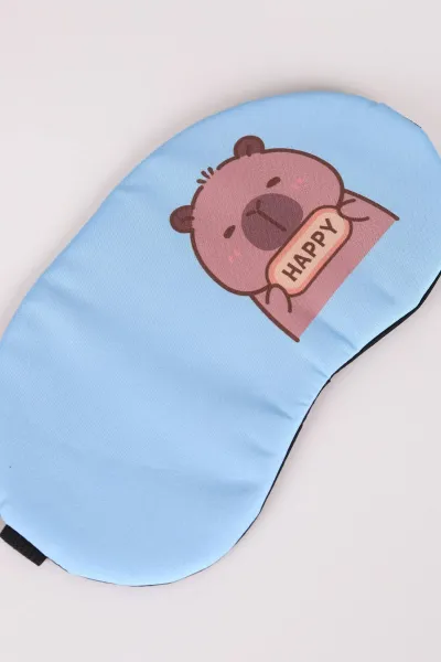 Bebe Mavisi Capybara Baskılı Göz&Uyku Bandı 479204
