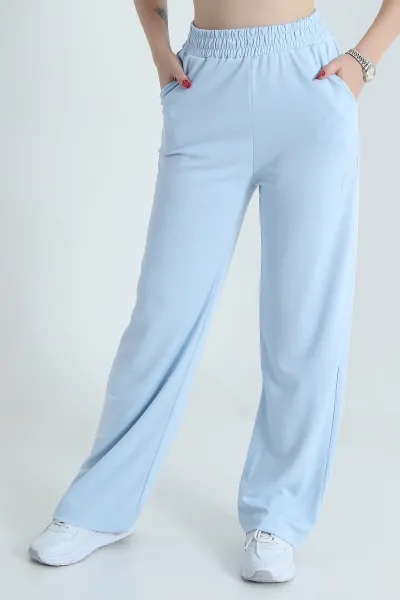Bebe Mavisi Cepli Bel Lastikli Oysho Kadın Pantolon 472582