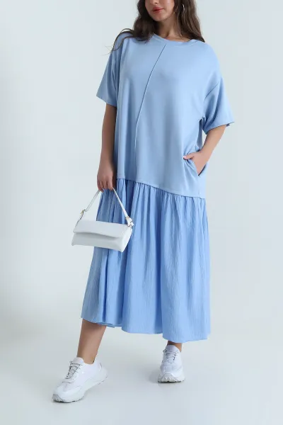 bebe-mavisi-cimali-garnili-oysho-kadin-elbise-481952