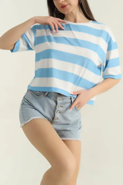 bebe-mavisi-cizgili-bisiklet-yaka-suprem-kadin-tisort-351647