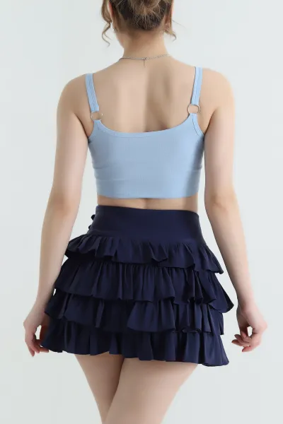 Bebe Mavisi Destekli Ribana Kadın Büstiyer 434663