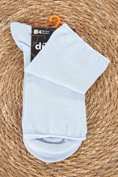 Bebe Mavisi Dört Mevsim Kadın Modal Lastiksiz Çorap (36-40) 477024