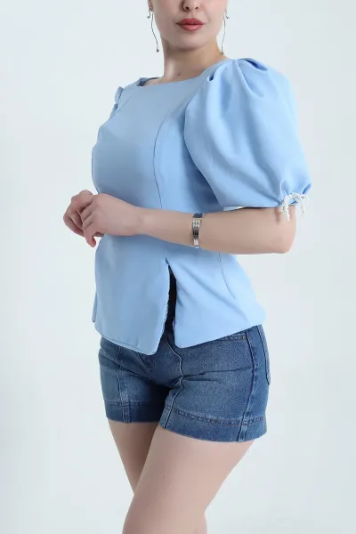 bebe-mavisi-double-kumas-balon-kol-kadin-bluz-455911