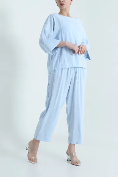 Bebe Mavisi Fakirkol Tencel Cupra Kadın İkili Takım 449553