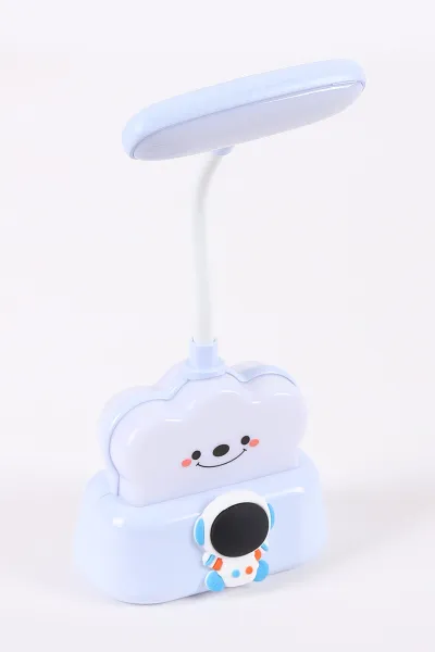 Bebe Mavisi Figürlü Şarj Edilebilir Masa Lambası - USB Şarjlı Çocuk Ders Lambası 443004
