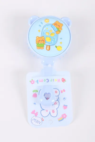 Bebe Mavisi Figürlü ve Kabartmalı Çocuk Saç Tarağı 420672