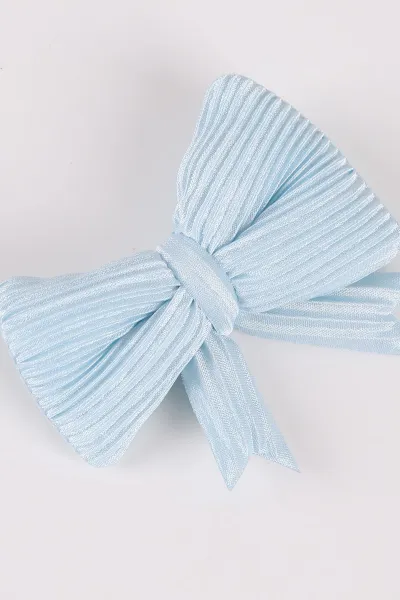 Bebe Mavisi Fiyonk Model Üzeri Kumaş Tırtıklı Pens Toka 464973