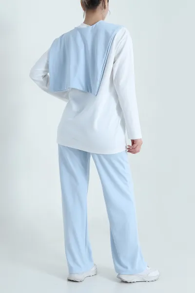 Bebe Mavisi Garnili Atkılı Oysho Kadın İkili Takım 472667