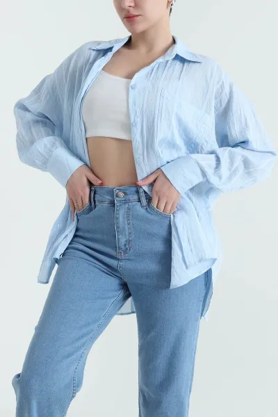 bebe-mavisi-ince-tencel-buket-kadin-gomlek-432573