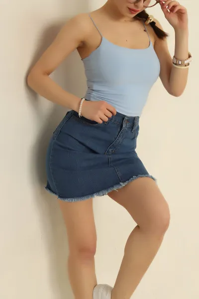 Bebe Mavisi İp Askılı Sandy Bluz 273131