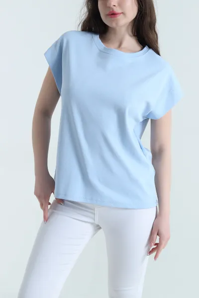 bebe-mavisi-kompak-kadin-kolsuz-tisort-453298