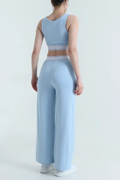 Bebe Mavisi Likralı Cepli Modal Kadın İkili Takım 472716