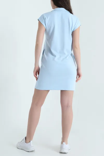 Bebe Mavisi Likralı Oysho Kadın Elbise 454697