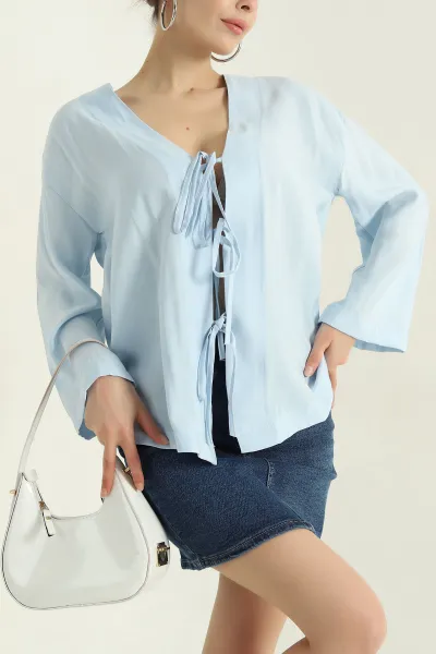 bebe-mavisi-onu-baglamali-cupra-kadin-gomlek-bluz-365500