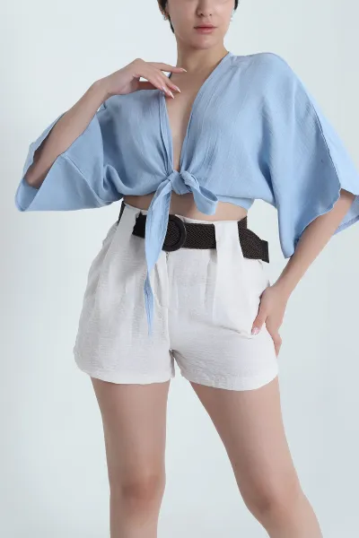 bebe-mavisi-onu-baglamali-muslin-keten-kadin-bluz-464581