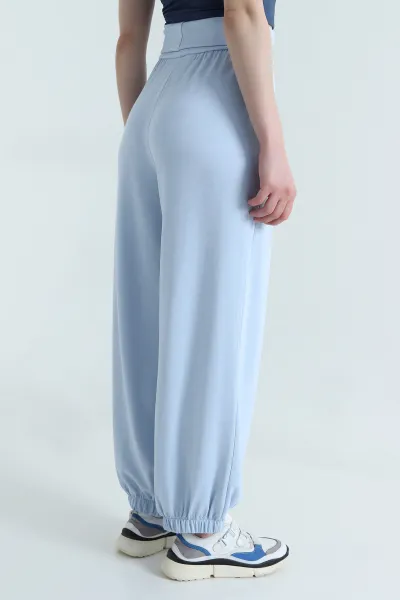 Bebe Mavisi Paça Lastikli Oysho Kadın Pantolon 465326