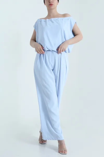 Bebe Mavisi Pantolon Bluz Linda Kadın İkili Takım 460298
