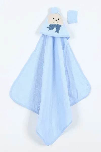 bebe-mavisi-papyonlu-ayi-nakisli-cift-katli-erkek-bebek-silgi-havlu-375504