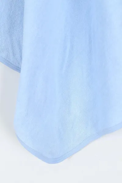 Bebe Mavisi Papyonlu Ayı Nakışlı Çift Katlı Erkek Bebek Silgi Havlu 375504