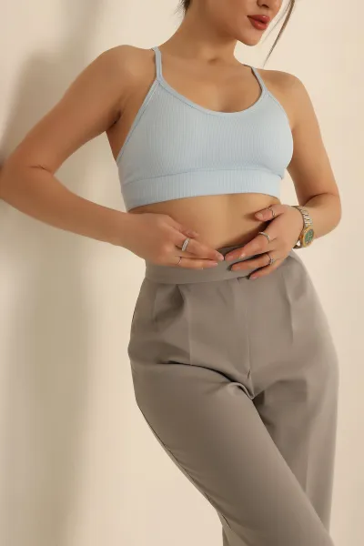 Bebe Mavisi Pedli Likralı Büstiyer 240027