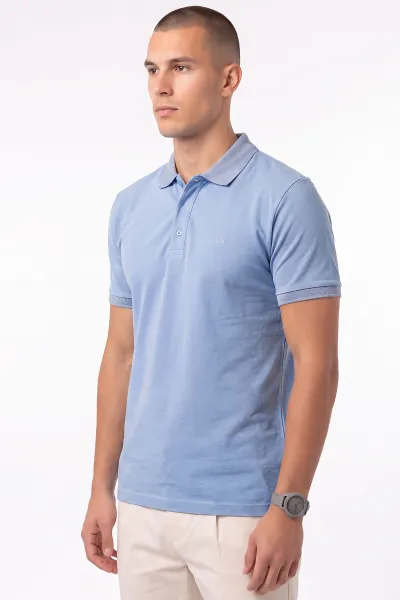 Bebe Mavisi Polo Yaka Erkek Tişört 470314