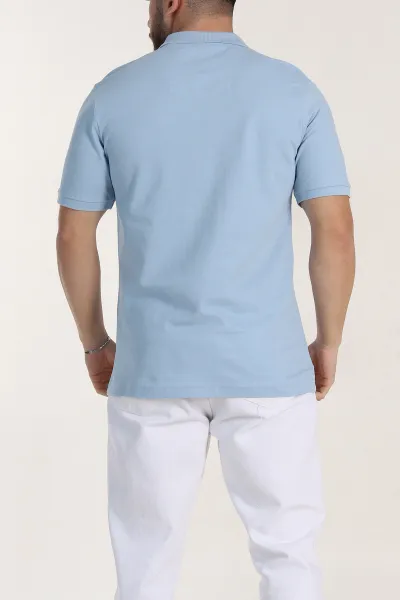 Bebe Mavisi Regular Fit Basic Polo Yaka Erkek Tişört 342472
