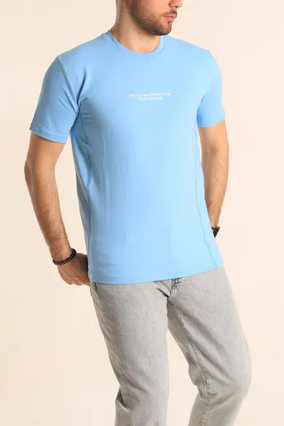 bebe-mavisi-regular-fit-yazi-detay-erkek-tisort-252183