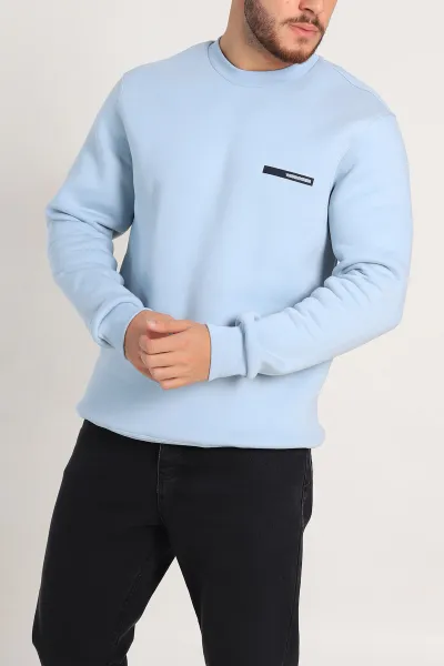 bebe-mavisi-relaxed-fit-uc-ip-sardonlu-kabartma-detayli-erkek-sweatshirt-309907