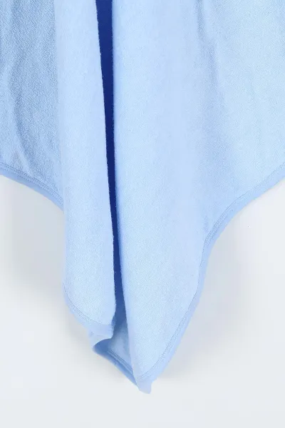 Bebe Mavisi Renkli Penguen Nakışlı Çift Katlı Erkek Bebek Silgi Havlu 375519