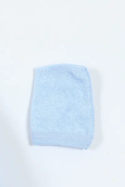 Bebe Mavisi Renkli Penguen Nakışlı Çift Katlı Erkek Bebek Silgi Havlu 375519