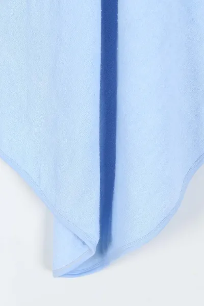Bebe Mavisi Renkli Şemsiye Nakışlı Çift Katlı Erkek Bebek Silgi Havlu 375518