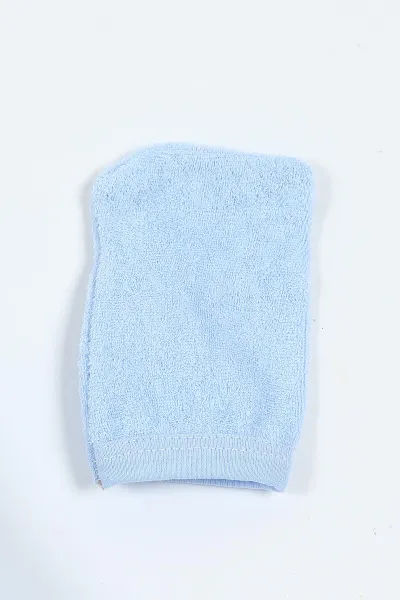 Bebe Mavisi Renkli Şemsiye Nakışlı Çift Katlı Erkek Bebek Silgi Havlu 375518