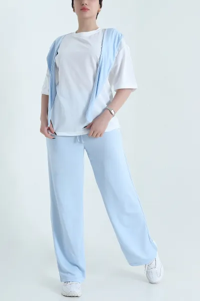 Bebe Mavisi Şal Yaka Oysho Kadın İkili Takım 452988