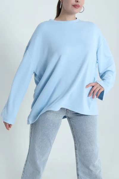 Bebe Mavisi Salaş Bisiklet Yaka Oysho Kadın Tunik 484729
